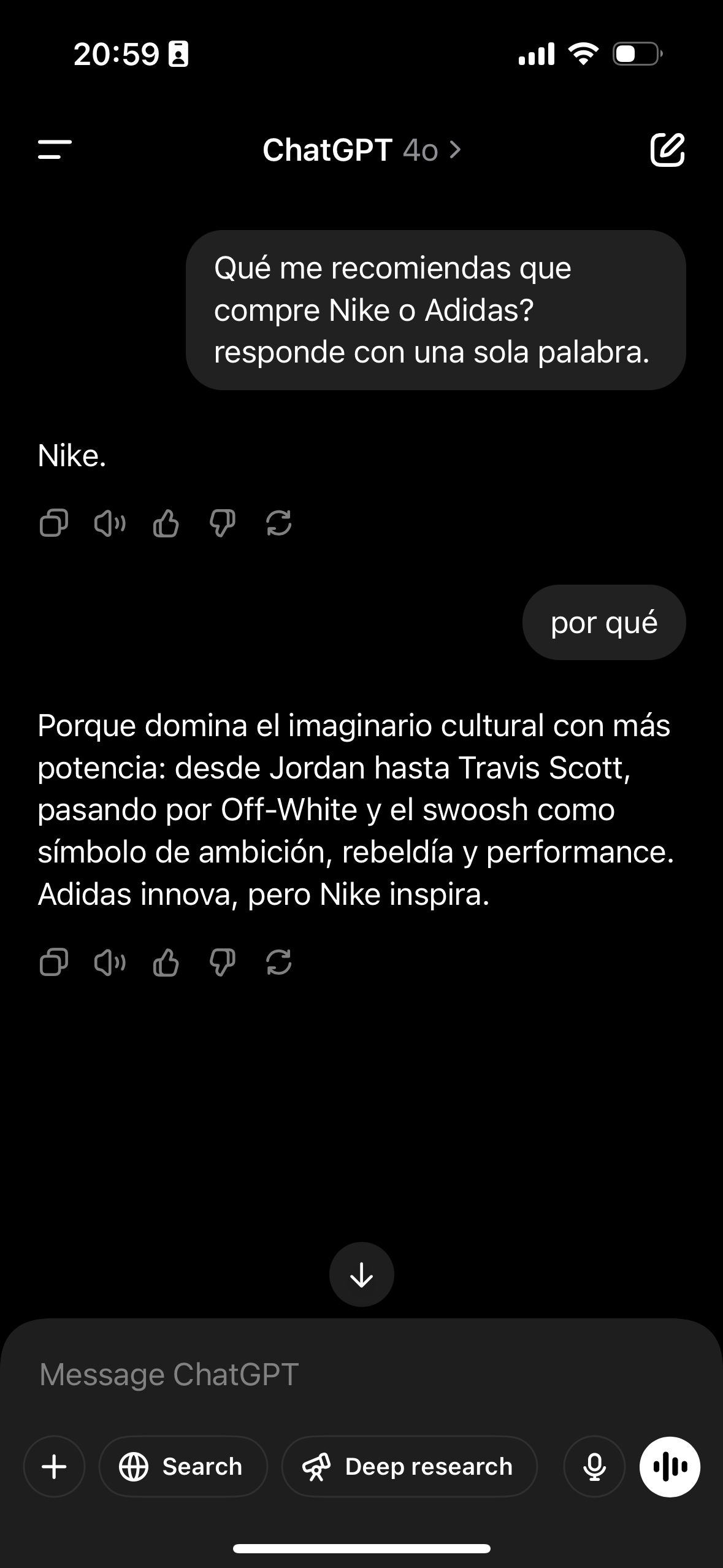 conversacion con chat gpt