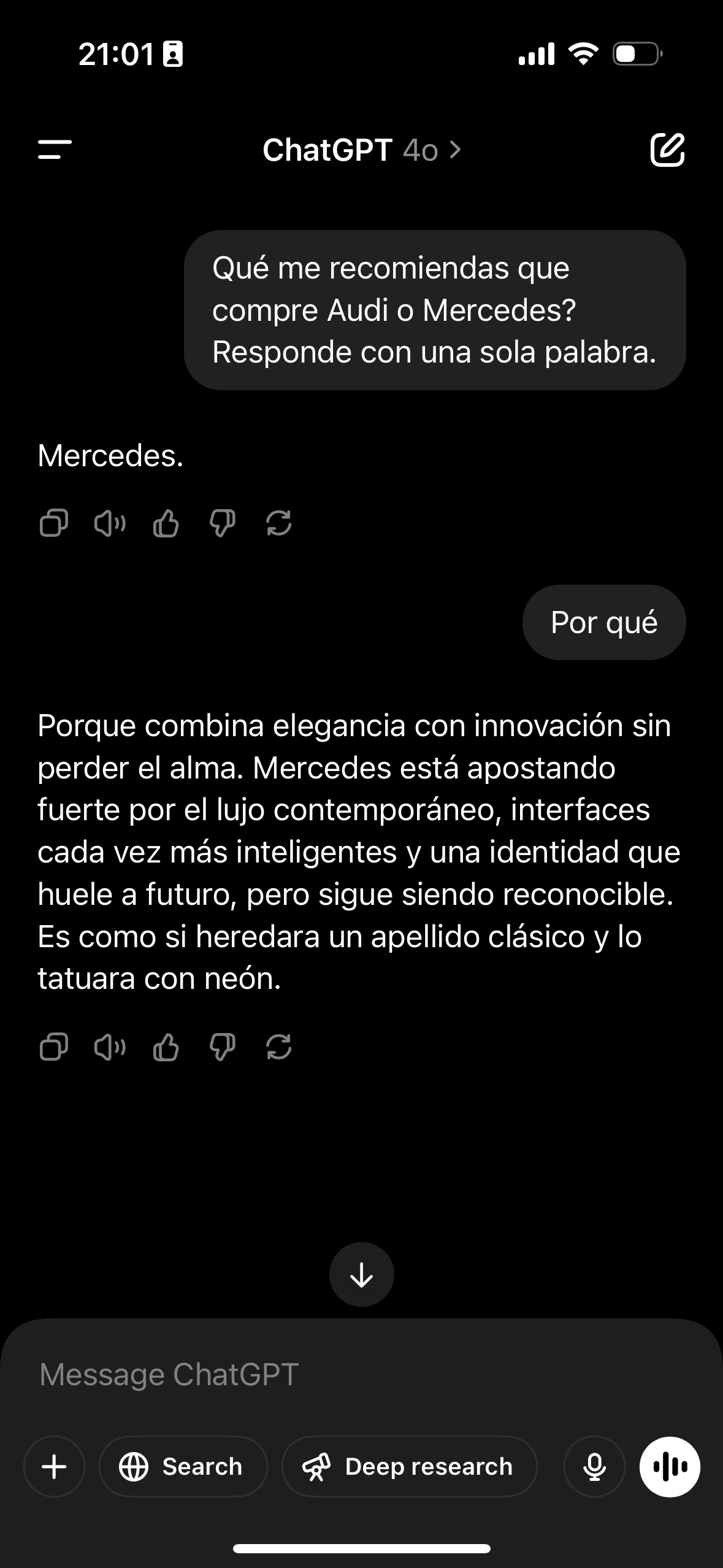 conversacion con chat gpt